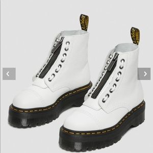 SINCLAIR MILLED NAPPA LEATHER PLATFORM BOOTS